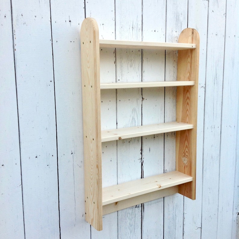 Wall wooden shelves shelving unit unfinished pine wood shelf Etsy