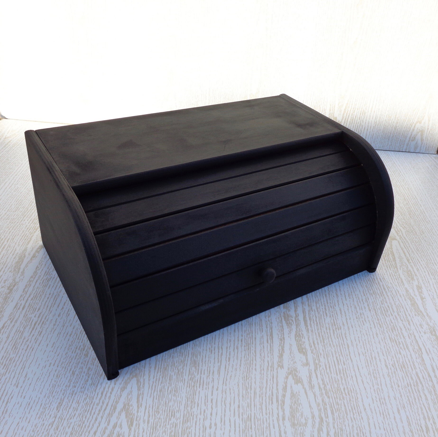 Black Wooden Bread Box Wood Breadbox Bread Bin White Red Green Etsy