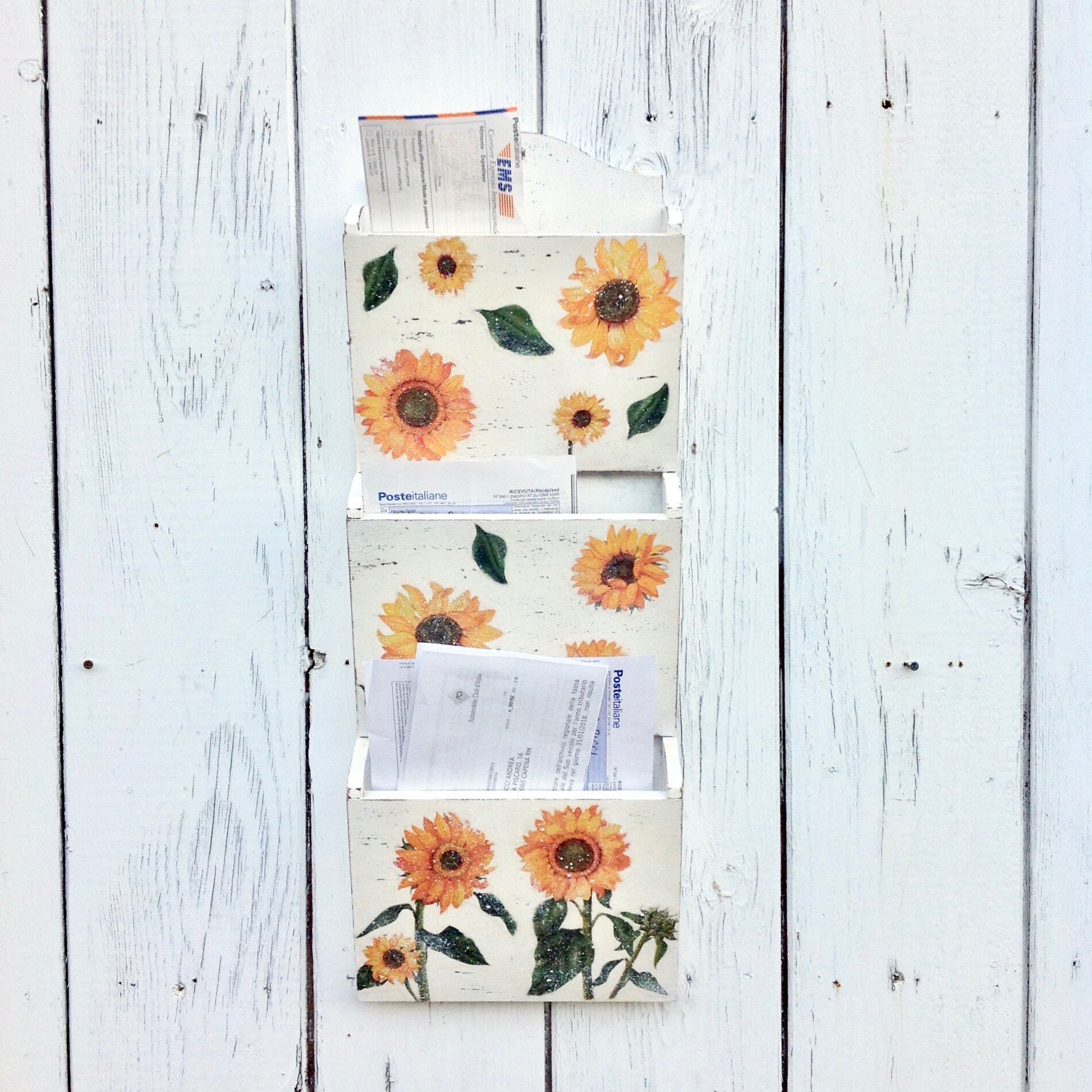 Muro de correo organizador ranura de 3 titular de correo | Etsy