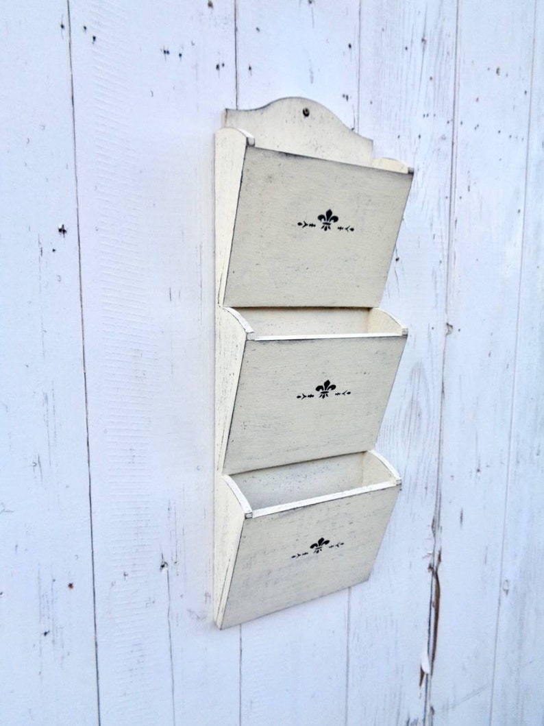 Vintage Mail Holder for Wall Mail Organizer Mail Sorter and Etsy