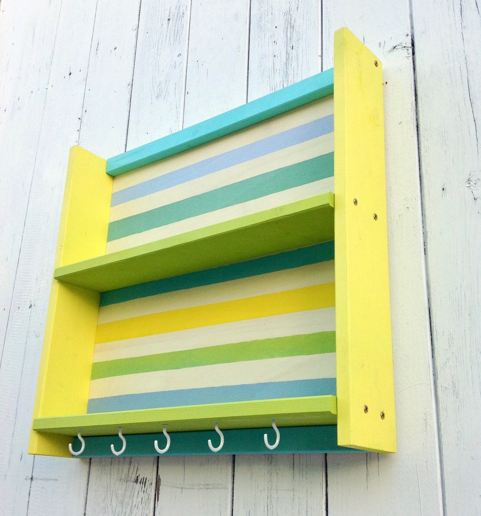 Modern wall shelf colorful funky furniture shelving unit Etsy