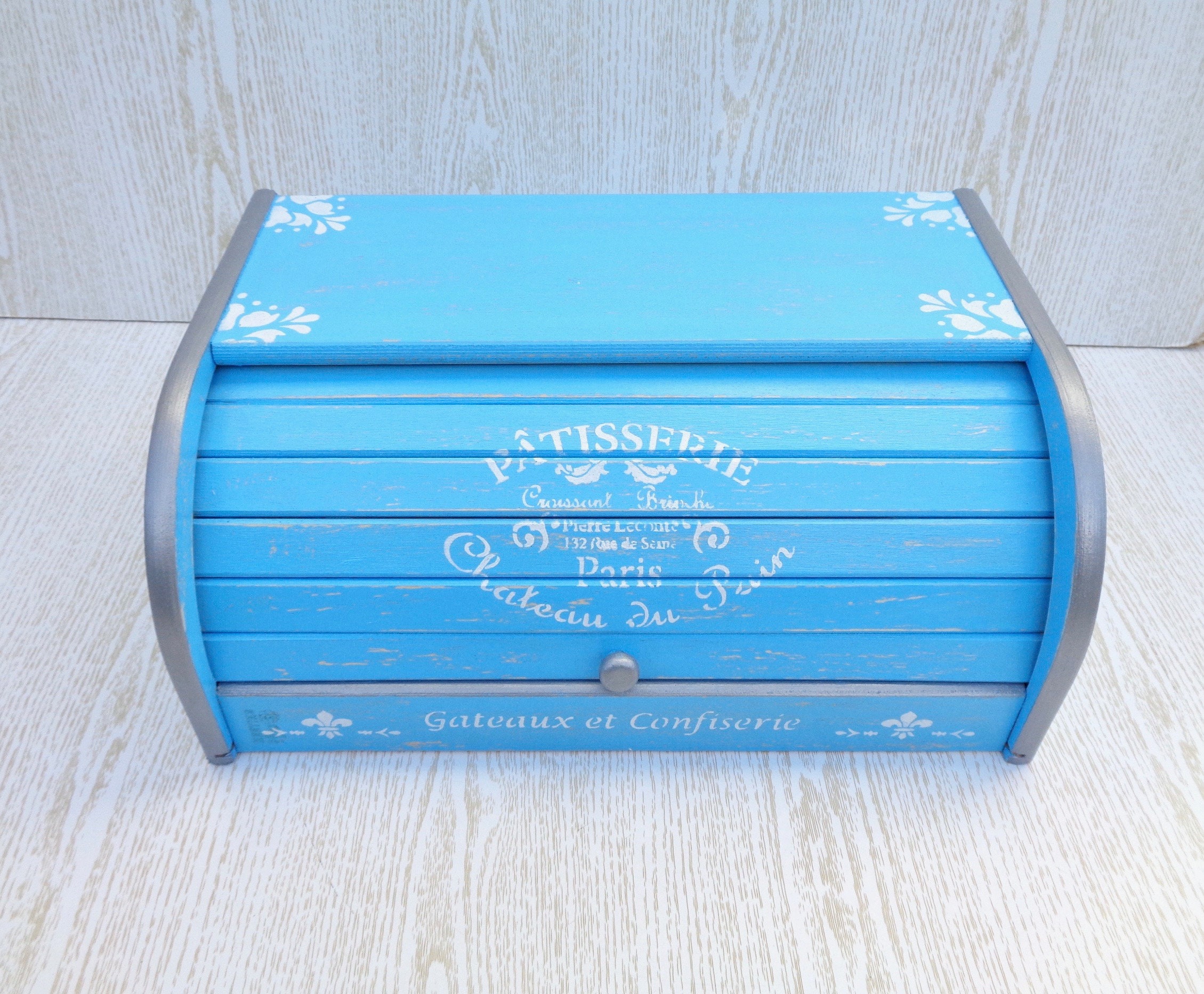 Shabby Chic Bread Box French Vintage Bread Bin Modern Etsy