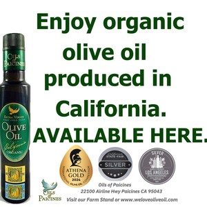 2024 Gold Medal - Organic Extra Virgin Olive Oil, Mission - 8.5 fl oz (250 ml)