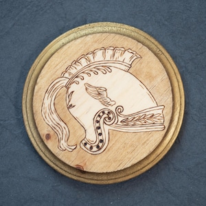 Roman Helmet Woodburn Art