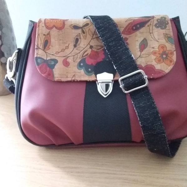 Sac Gabriélla modèle Shamballa bags cerise et liège