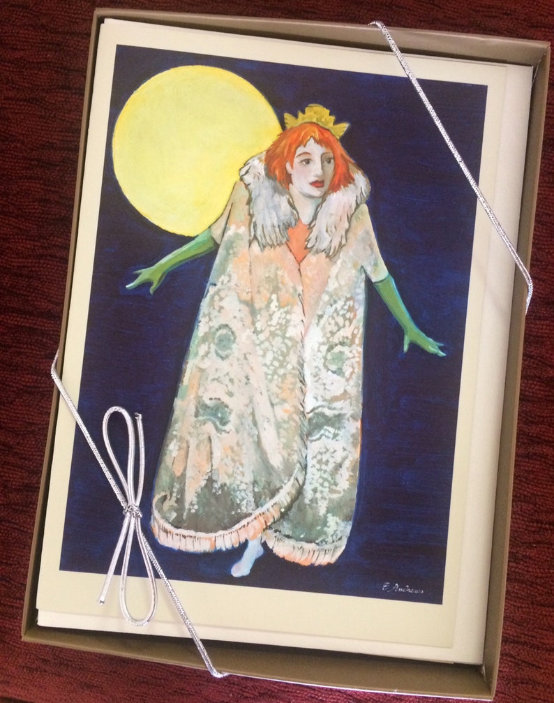 Original Art Lavender Note Card
