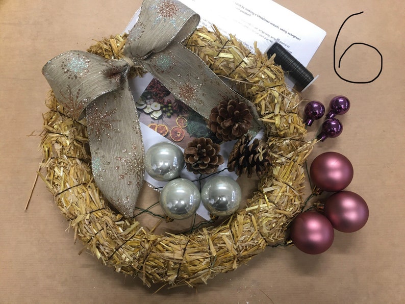 Wreath making kit Christmas kit wreath DIY Kit Door Wreath Etsy