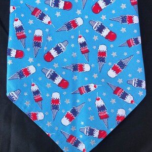 4th of July Ice Cream and Stars Bandana