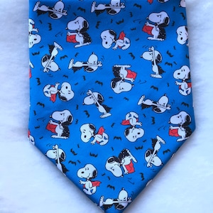 Halloween Bandana made with Peanuts fabric