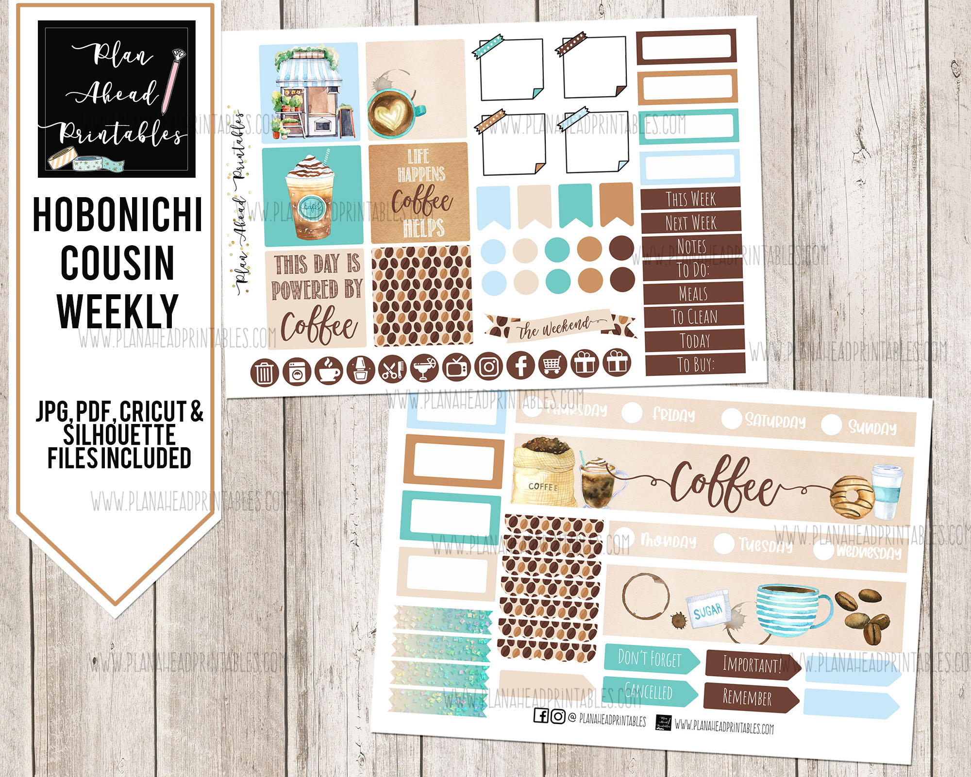 Printable Stickers for Planners, Scrapbooking or Card Making, Valentine  Glam Day Planner Love