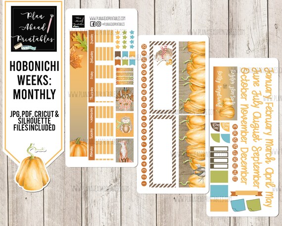 hobonichi weeks printable hobonichi weeks stickers kit hobonichi ...