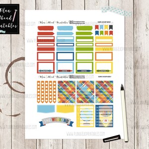 STORE CLOSING Happy Planner Printable Stickers Classic Vertical Weekly ...
