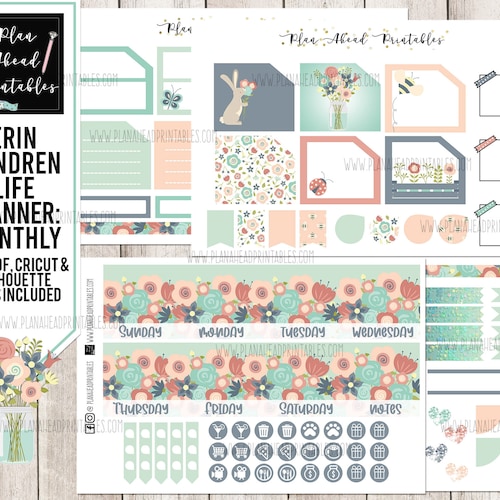 Printable NOVEMBER Monthly Planner Stickers for Erin Condren - Etsy