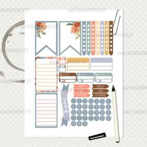 Big Happy Planner Printable Stickers Vertical Weekly Kit, Woodland ...