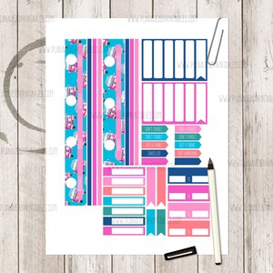 Big Happy Planner Printable Stickers Vertical Weekly Kit, Road Trip ...