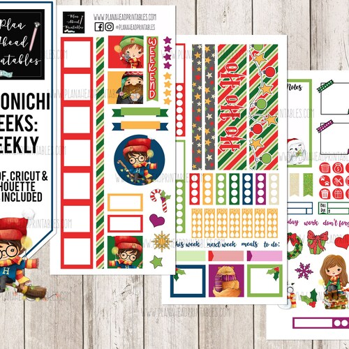 Printable HOBONICHI Weeks Planner Stickers Camping Planner - Etsy