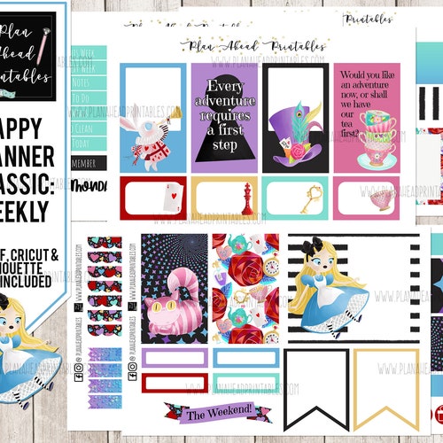 Happy Planner Printable Stickers Classic Vertical Weekly Kit - Etsy
