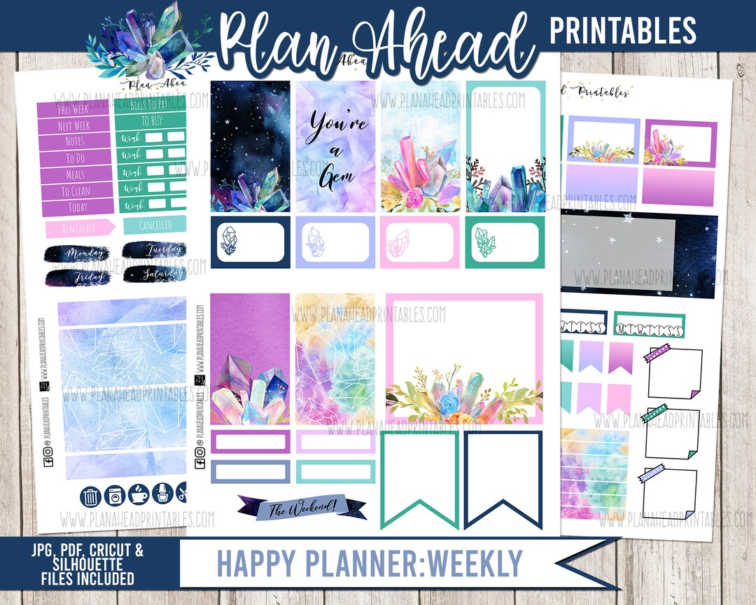 Happy Planner Printable Stickers Classic Vertical Weekly Kit, You're A ...