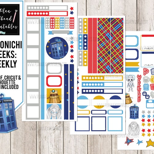 Cute Doctor Who Printable Planner Stickers - Etsy