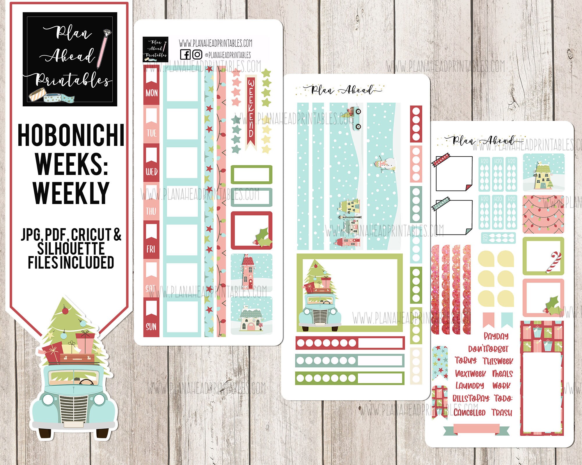 Hobonichi Weeks Planner Stickers