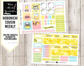 HOBONICHI COUSIN WEEKLY Printable Sticker Kit Hello Spring | Etsy