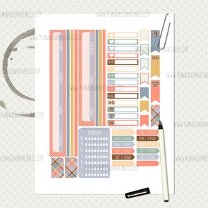 Big Happy Planner Printable Stickers Vertical Weekly Kit, Woodland ...