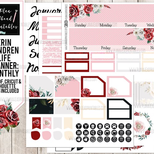 December Monthly Christmas Erin Condren Printable - Etsy