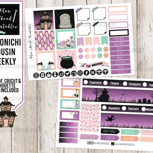 Hobonichi Cousin Weekly Printable Planner Sticker Kit Etsy Hobonichi Cousin Weekly Printable Planner Sticker Kit Etsy