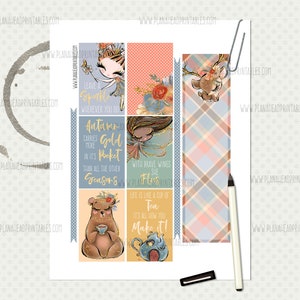 Big Happy Planner Printable Stickers Vertical Weekly Kit, Woodland ...