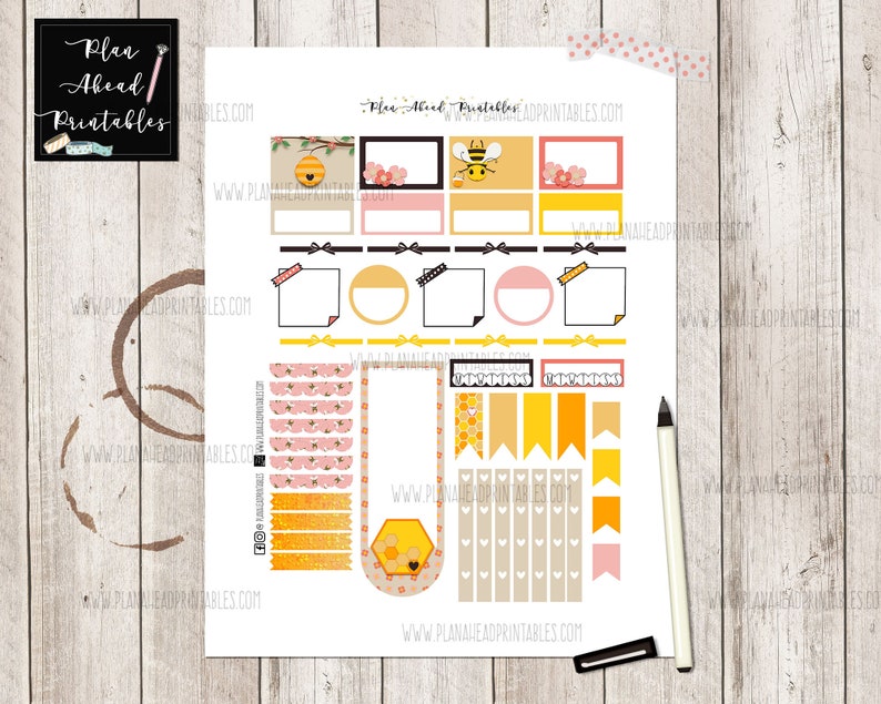 Happy Planner Printable Stickers Classic Vertical Weekly Kit - Etsy