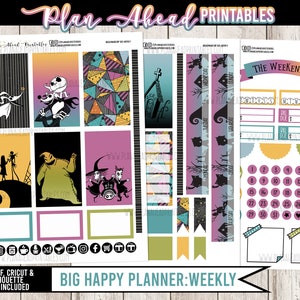 Big Happy Planner Printable Stickers Vertical Weekly Kit, A Christmas ...