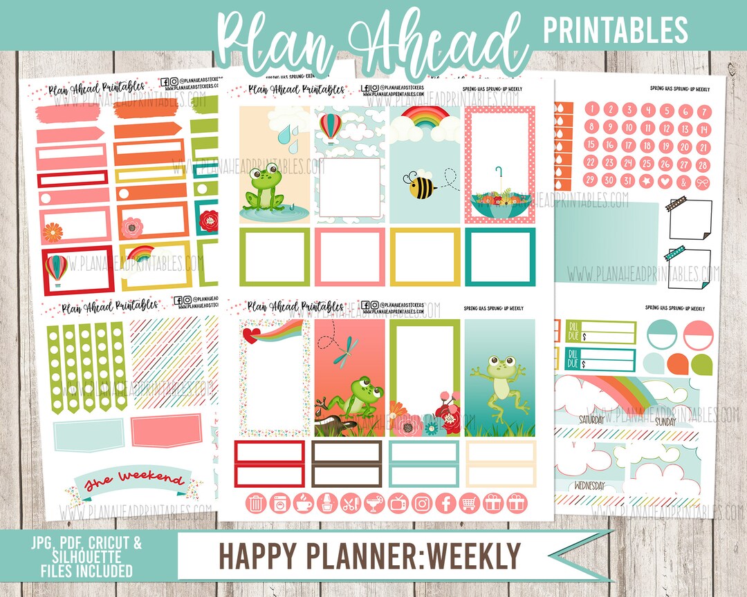 STORE CLOSING Happy Planner Printable Stickers Classic Vertical WEEKLY ...