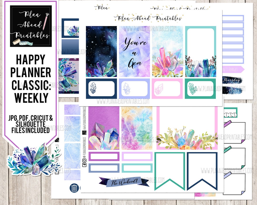 Happy Planner Printable Stickers Classic Vertical Weekly Kit, You're A ...