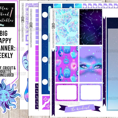 Big Happy Planner Printable Stickers Vertical Weekly Kit - Etsy