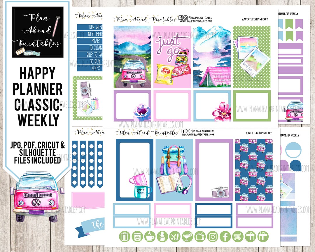 STORE CLOSING Happy Planner Printable Stickers Classic Vertical Weekly ...