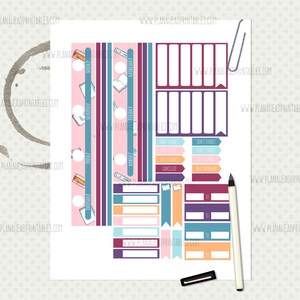 Big Happy Planner Printable Stickers Vertical Weekly Kit - Etsy