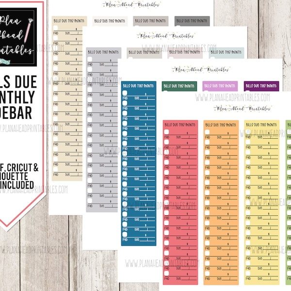Bill Pay Stickers - Etsy