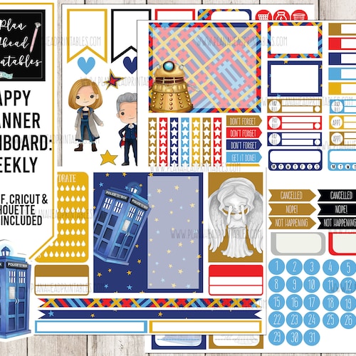 Cute Doctor Who Printable Planner Stickers - Etsy
