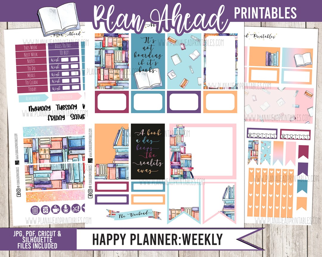 STORE CLOSING Happy Planner Printable Stickers Classic Vertical Weekly ...