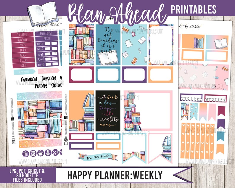 STORE CLOSING Happy Planner Printable Stickers Classic Vertical Weekly