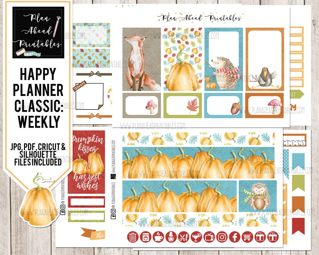STORE CLOSING Happy Planner Printable Stickers Classic Vertical Weekly ...