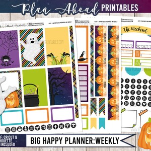 Big Happy Planner Printable Stickers Vertical Weekly Kit, Cute and ...