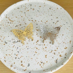 Stainless Steel Butterfly Brooch