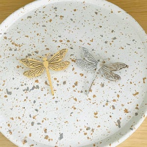 Stainless Steel Dragonfly Brooch