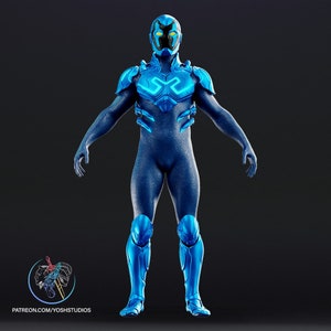 Blue Beetle Costume 3D Print File STL