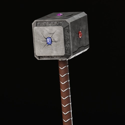 Mighty Lady Thor Cracked Hammer Mjolnir 3D FILE STL Etsy