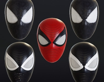 Spiderman2 Venom Bundle 3d Print File STL Faceshell