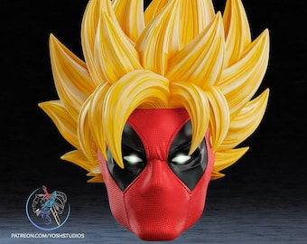 Super Deadpool Mask 3D Printer File STL