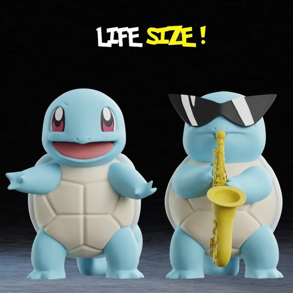 Life Sized Squritle Saxaphone 3D Print File STL