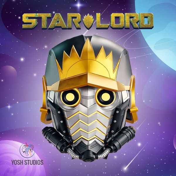 Comic Star Lord Helmet 3d Print File STL